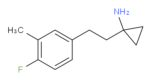 1-[2-(4-fluoro-3-methylphenyl)ethyl]cyclopropan-1-amine