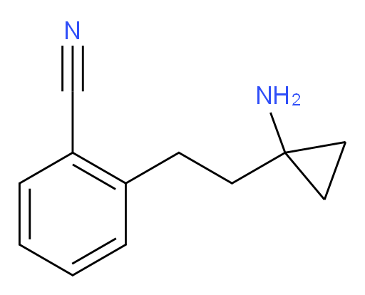 2-[2-(1-aminocyclopropyl)ethyl]benzonitrile