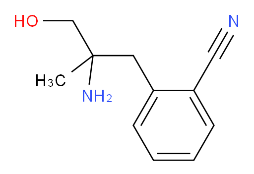 2-(2-amino-3-hydroxy-2-methylpropyl)benzonitrile