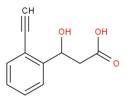 3-(2-ethynylphenyl)-3-hydroxypropanoic acid