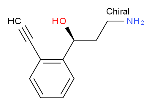 (1S)-3-amino-1-(2-ethynylphenyl)propan-1-ol