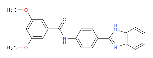 N-[4-(1H-1,3-benzodiazol-2-yl)phenyl]-3,5-dimethoxybenzamide