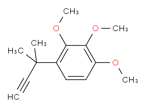 1,2,3-trimethoxy-4-(2-methylbut-3-yn-2-yl)benzene