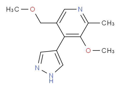 3-methoxy-5-(methoxymethyl)-2-methyl-4-(1H-pyrazol-4-yl)pyridine