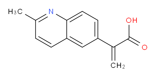 2-(2-methylquinolin-6-yl)prop-2-enoic acid