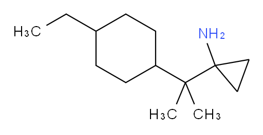 1-[2-(4-ethylcyclohexyl)propan-2-yl]cyclopropan-1-amine