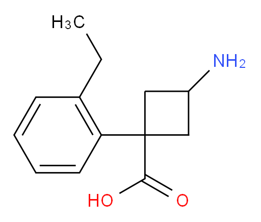 3-amino-1-(2-ethylphenyl)cyclobutane-1-carboxylic acid
