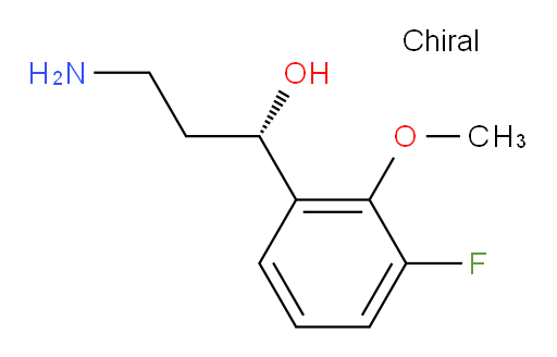 (1S)-3-amino-1-(3-fluoro-2-methoxyphenyl)propan-1-ol