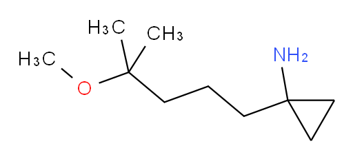 1-(4-methoxy-4-methylpentyl)cyclopropan-1-amine