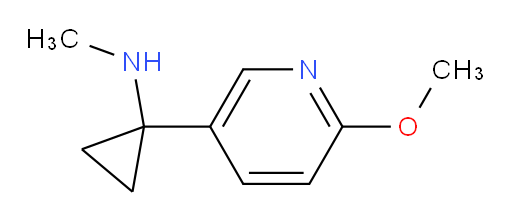 1-(6-methoxypyridin-3-yl)-N-methylcyclopropan-1-amine
