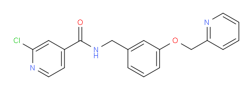 2-chloro-N-({3-[(pyridin-2-yl)methoxy]phenyl}methyl)pyridine-4-carboxamide