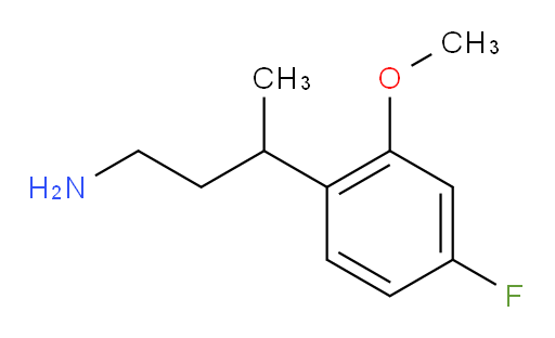 3-(4-fluoro-2-methoxyphenyl)butan-1-amine