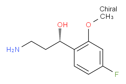 (1S)-3-amino-1-(4-fluoro-2-methoxyphenyl)propan-1-ol