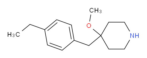 4-[(4-ethylphenyl)methyl]-4-methoxypiperidine