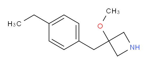 3-[(4-ethylphenyl)methyl]-3-methoxyazetidine