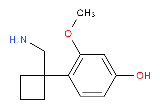 4-[1-(aminomethyl)cyclobutyl]-3-methoxyphenol