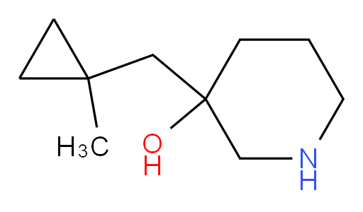 3-[(1-methylcyclopropyl)methyl]piperidin-3-ol