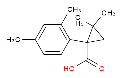 1-(2,4-dimethylphenyl)-2,2-dimethylcyclopropane-1-carboxylic acid