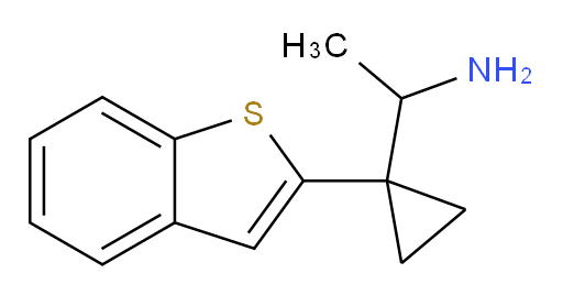 1-[1-(1-benzothiophen-2-yl)cyclopropyl]ethan-1-amine