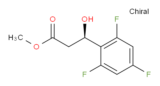 methyl (3R)-3-hydroxy-3-(2,4,6-trifluorophenyl)propanoate