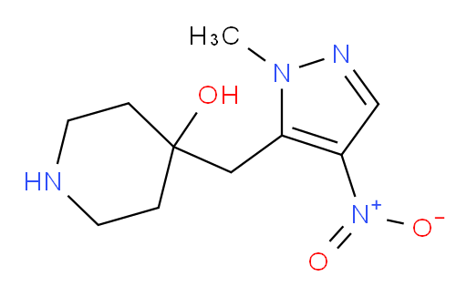 4-[(1-methyl-4-nitro-1H-pyrazol-5-yl)methyl]piperidin-4-ol