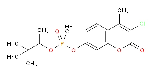 3-chloro-4-methyl-2-oxo-2H-chromen-7-yl 3,3-dimethylbutan-2-yl methylphosphonate