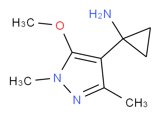 1-(5-methoxy-1,3-dimethyl-1H-pyrazol-4-yl)cyclopropan-1-amine