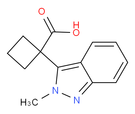 1-(2-methyl-2H-indazol-3-yl)cyclobutane-1-carboxylic acid