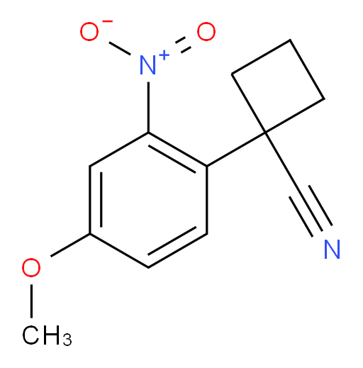 1-(4-methoxy-2-nitrophenyl)cyclobutane-1-carbonitrile