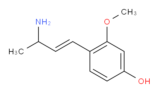 4-(3-aminobut-1-en-1-yl)-3-methoxyphenol