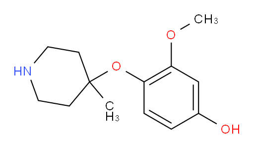 3-methoxy-4-[(4-methylpiperidin-4-yl)oxy]phenol
