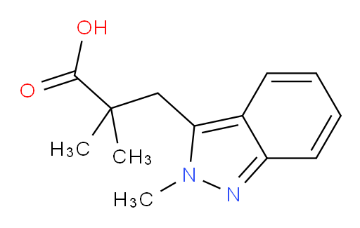 2,2-dimethyl-3-(2-methyl-2H-indazol-3-yl)propanoic acid