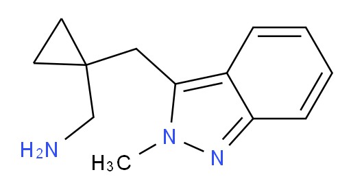 {1-[(2-methyl-2H-indazol-3-yl)methyl]cyclopropyl}methanamine