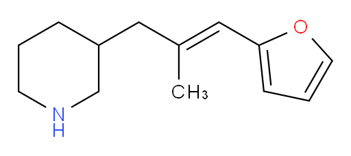 3-[3-(furan-2-yl)-2-methylprop-2-en-1-yl]piperidine