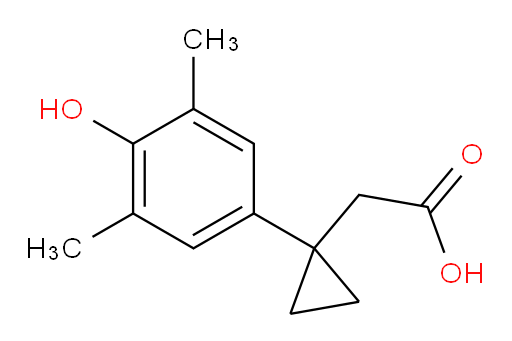 2-[1-(4-hydroxy-3,5-dimethylphenyl)cyclopropyl]acetic acid