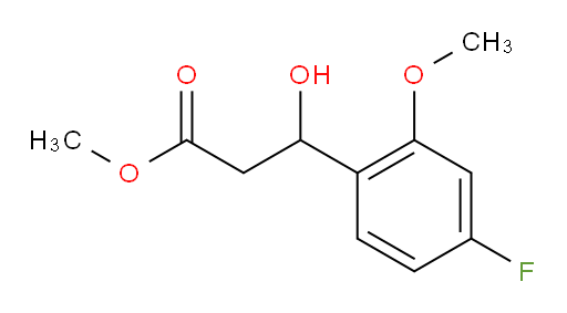 methyl 3-(4-fluoro-2-methoxyphenyl)-3-hydroxypropanoate