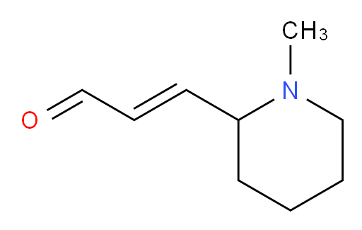 3-(1-methylpiperidin-2-yl)prop-2-enal