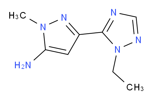 3-(1-ethyl-1H-1,2,4-triazol-5-yl)-1-methyl-1H-pyrazol-5-amine