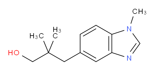 2,2-dimethyl-3-(1-methyl-1H-1,3-benzodiazol-5-yl)propan-1-ol