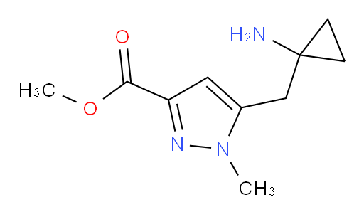 methyl 5-[(1-aminocyclopropyl)methyl]-1-methyl-1H-pyrazole-3-carboxylate