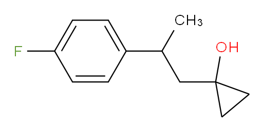 1-[2-(4-fluorophenyl)propyl]cyclopropan-1-ol