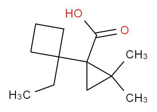 1-(1-ethylcyclobutyl)-2,2-dimethylcyclopropane-1-carboxylic acid