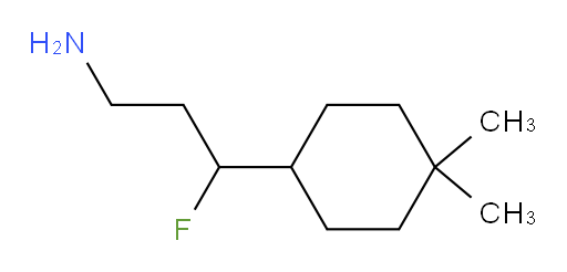 3-(4,4-dimethylcyclohexyl)-3-fluoropropan-1-amine