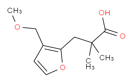 3-[3-(methoxymethyl)furan-2-yl]-2,2-dimethylpropanoic acid