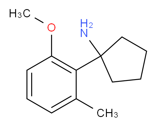 1-(2-methoxy-6-methylphenyl)cyclopentan-1-amine