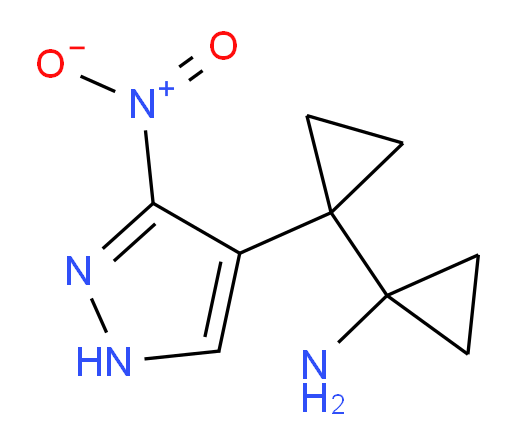 1-[1-(3-nitro-1H-pyrazol-4-yl)cyclopropyl]cyclopropan-1-amine