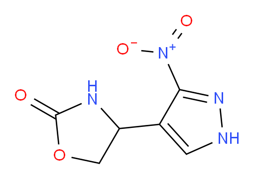 4-(3-nitro-1H-pyrazol-4-yl)-1,3-oxazolidin-2-one