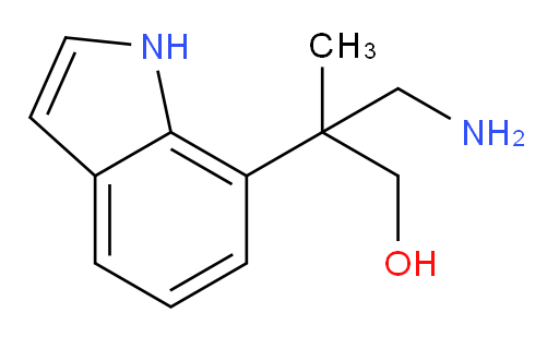 3-amino-2-(1H-indol-7-yl)-2-methylpropan-1-ol