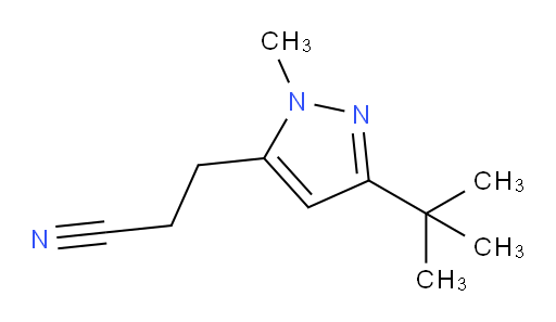 3-(3-tert-butyl-1-methyl-1H-pyrazol-5-yl)propanenitrile