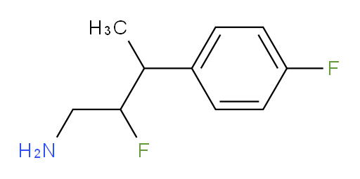 2-fluoro-3-(4-fluorophenyl)butan-1-amine